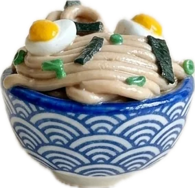 Ramen Bowl, handmade polymer clay food piece