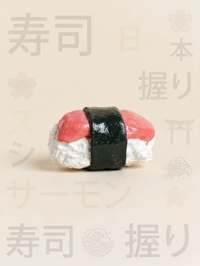Nori Nigiri, handmade polymer clay food piece