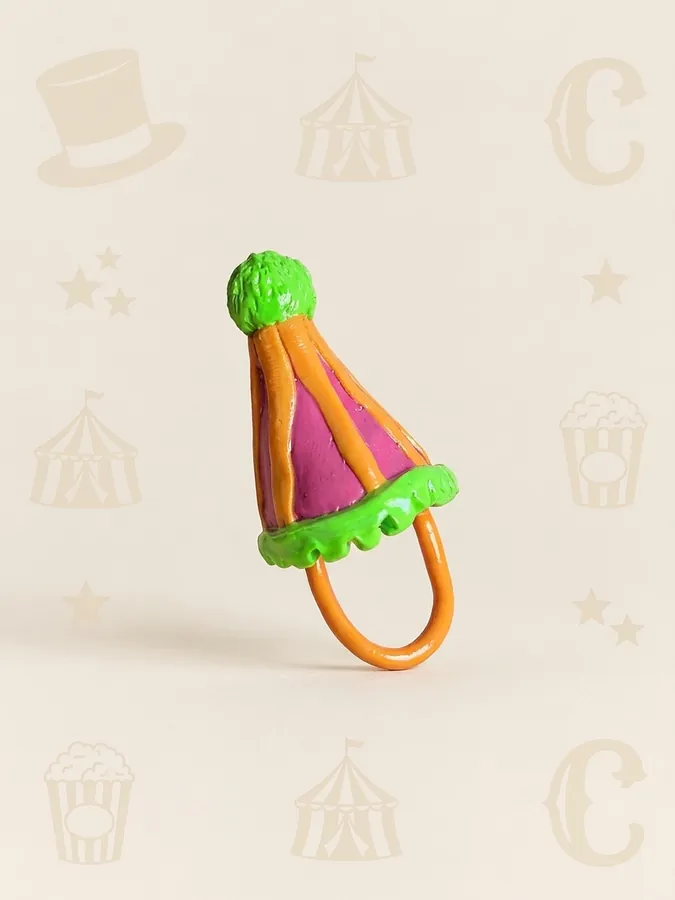 Party Hat, handmade polymer clay party piece